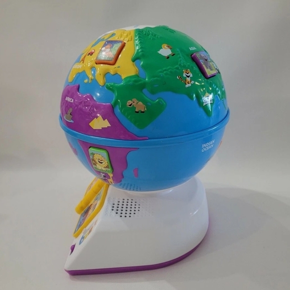 Fisher-Price Blue and Green Learning Globe Toy - Picture 3 of 6